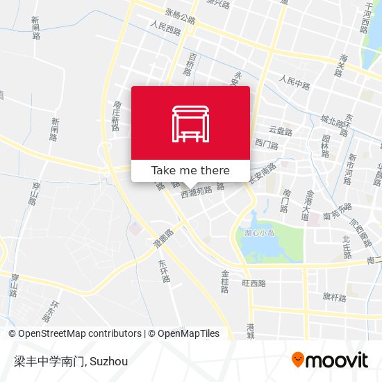 梁丰中学南门 map