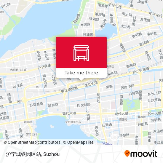 沪宁城铁园区站 map