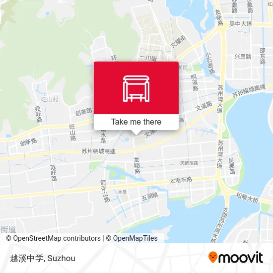 越溪中学 map