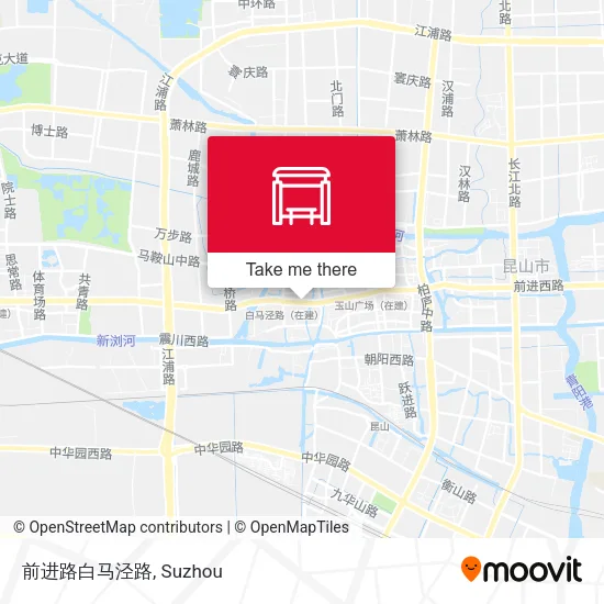 前进路白马泾路 map