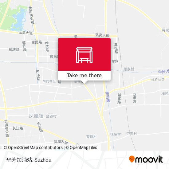 华芳加油站 map