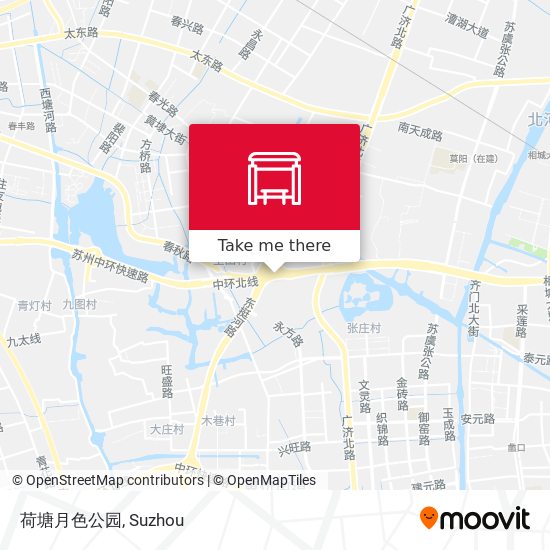 荷塘月色公园 map