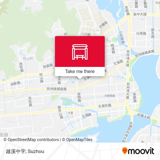 越溪中学 map