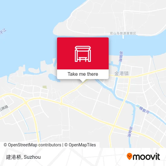 建港桥 map