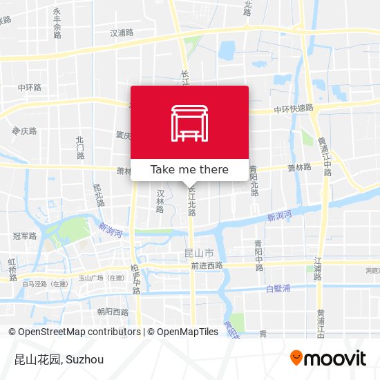 昆山花园 map