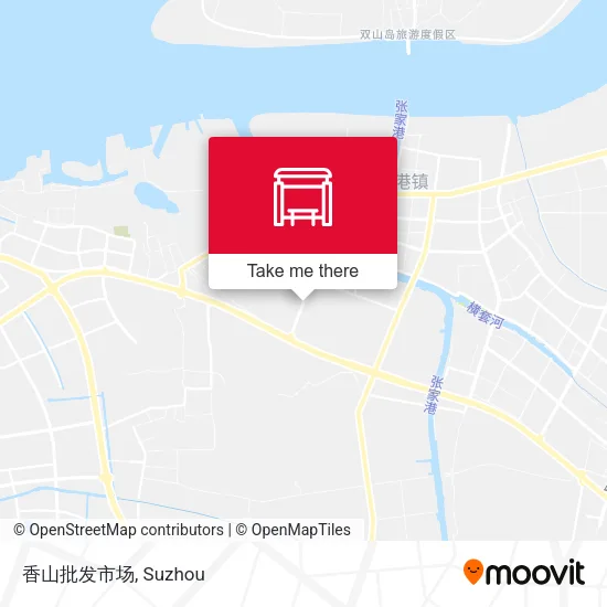 香山批发市场 map