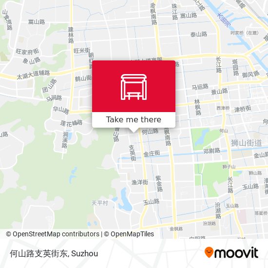 何山路支英街东 map