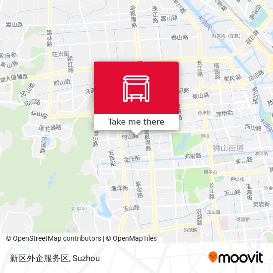 新区外企服务区 map
