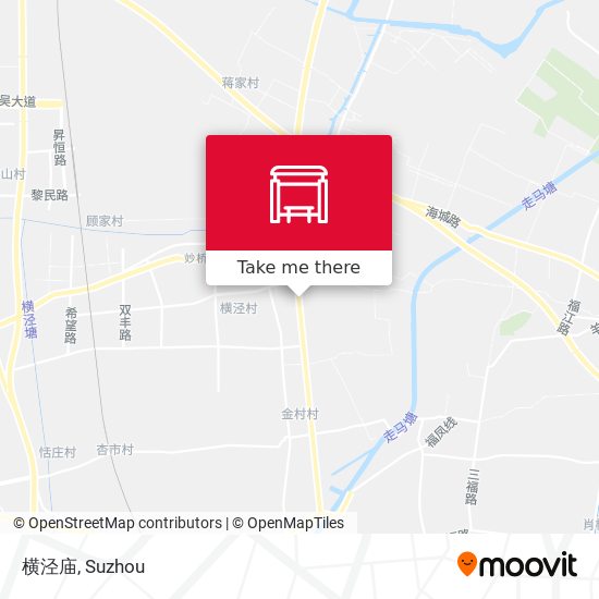 横泾庙 map