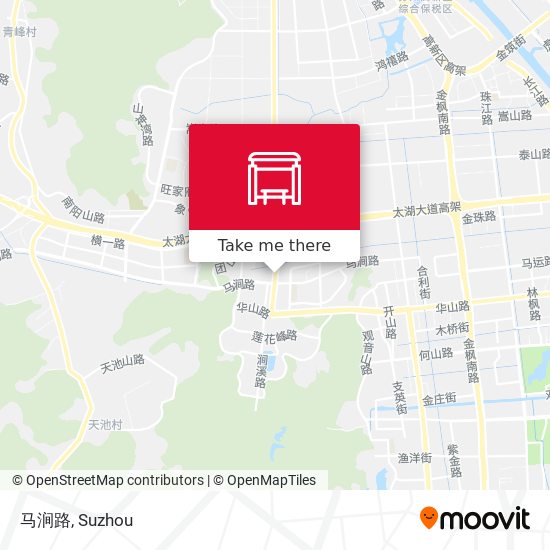 马涧路 map