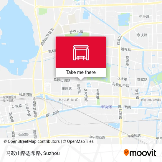 马鞍山路思常路 map