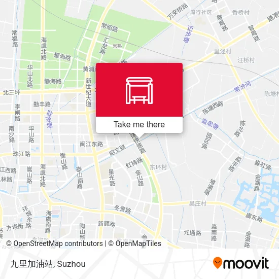 九里加油站 map
