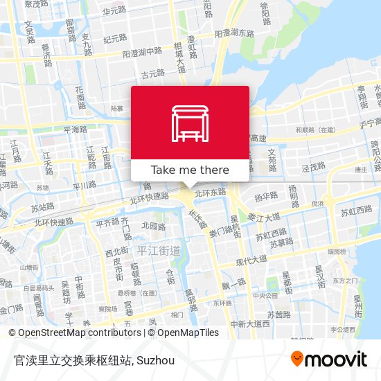 官渎里立交换乘枢纽站 map