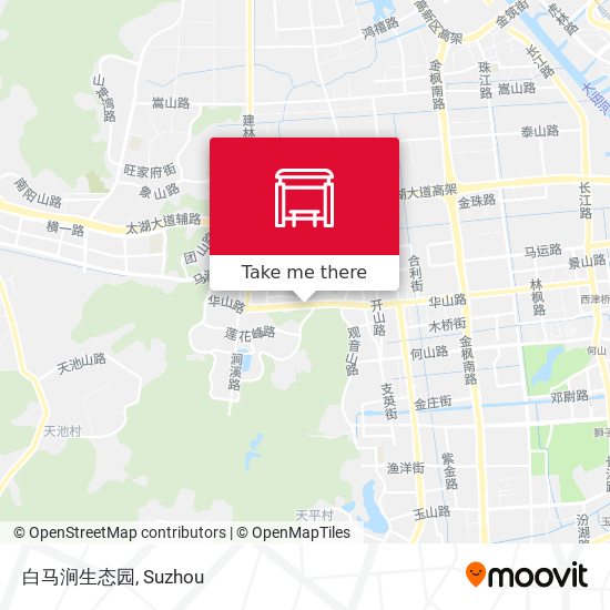 白马涧生态园 map