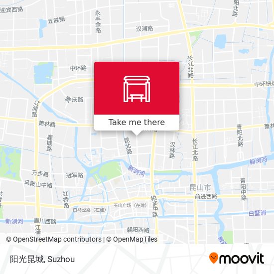 阳光昆城 map