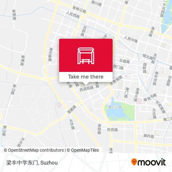 梁丰中学东门 map