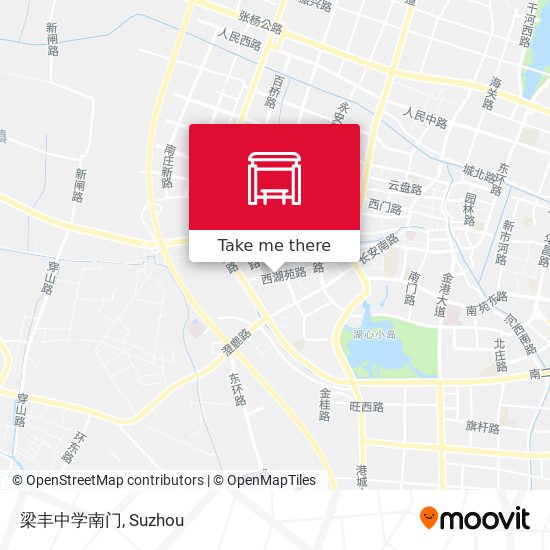 梁丰中学南门 map