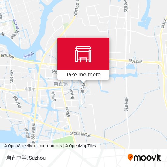 甪直中学 map