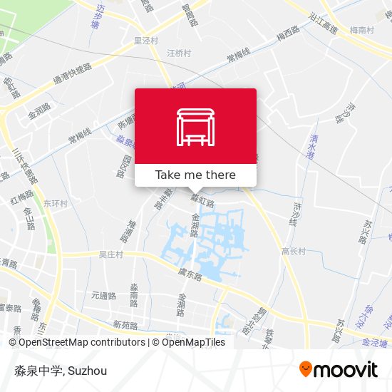 淼泉中学 map