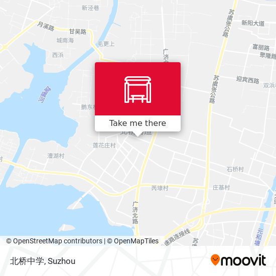 北桥中学 map