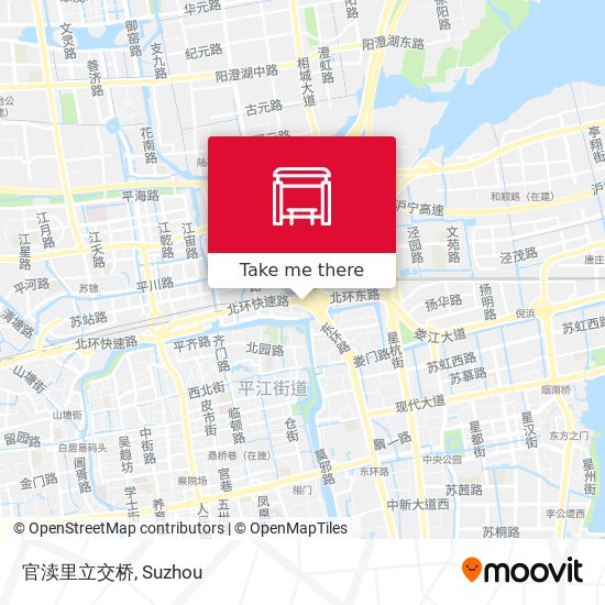 官渎里立交桥 map