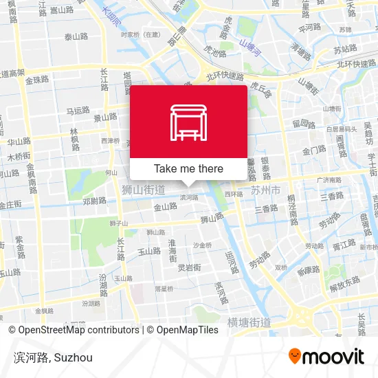 滨河路 map
