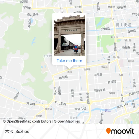 木渎 map