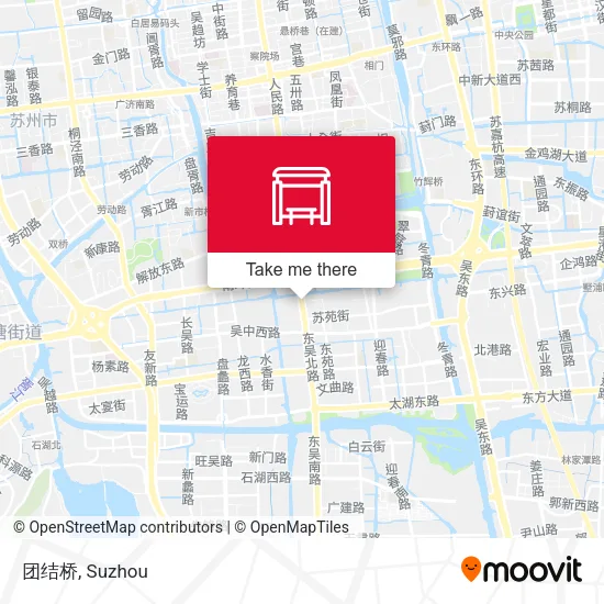 团结桥 map