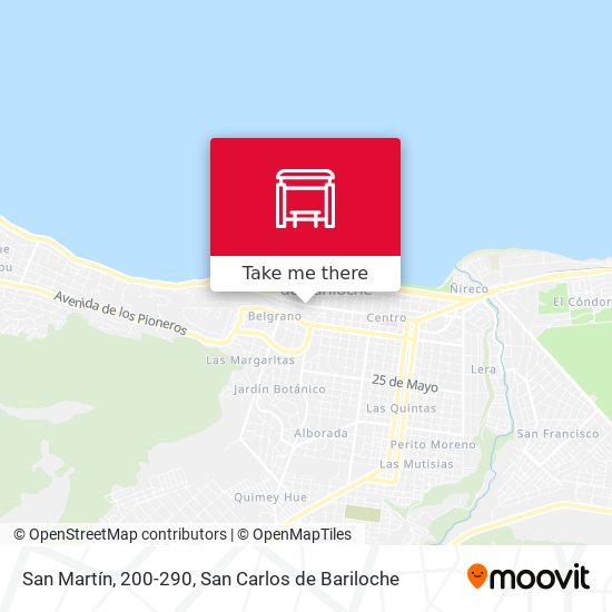 San Martín, 200-290 map