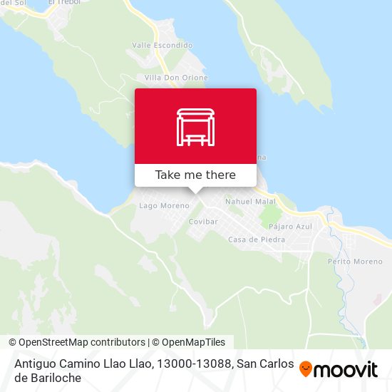 Antiguo Camino Llao Llao, 13000-13088 map