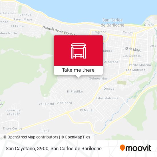 San Cayetano, 3900 map