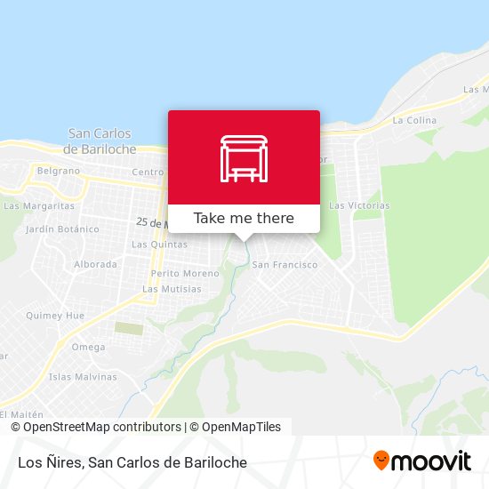 Mapa de Los Ñires