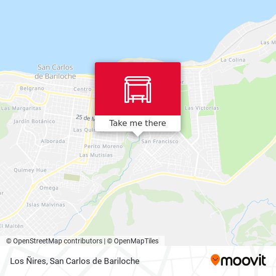 Mapa de Los Ñires