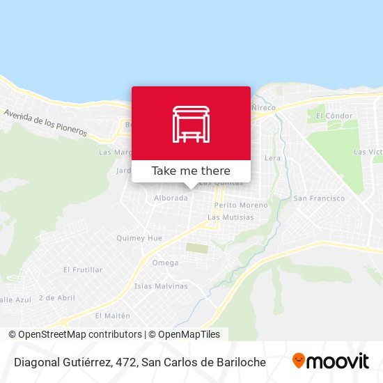 Diagonal Gutiérrez, 472 map