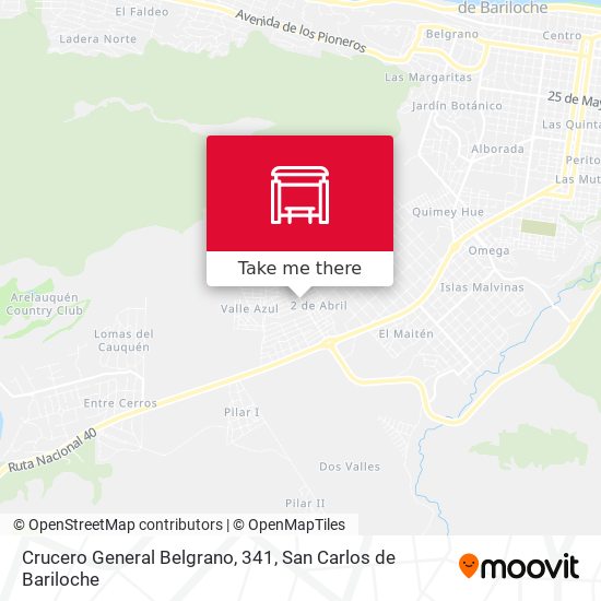 Crucero General Belgrano, 341 map