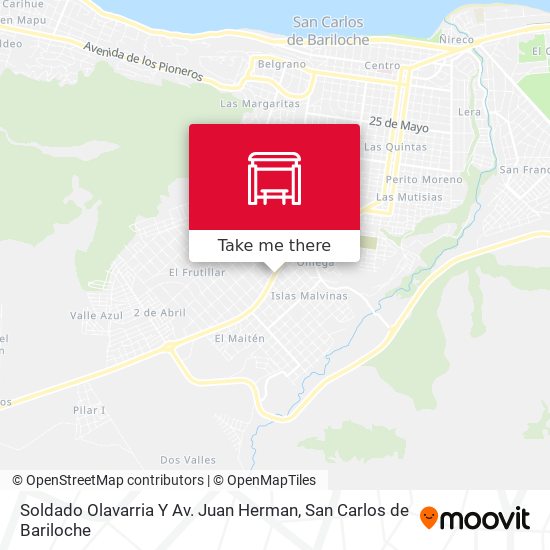 Mapa de Soldado Olavarria Y Av. Juan Herman