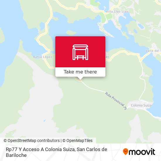 Rp77 Y Acceso A Colonia Suiza map