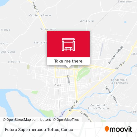 Futuro Supermercado Tottus map