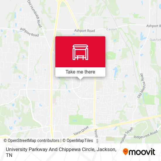 University Parkway And Chippewa Circle map