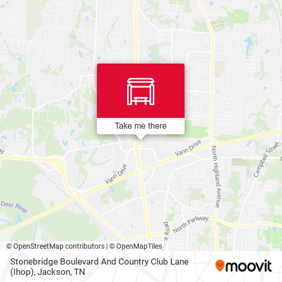 Stonebridge Boulevard And Country Club Lane (Ihop) map