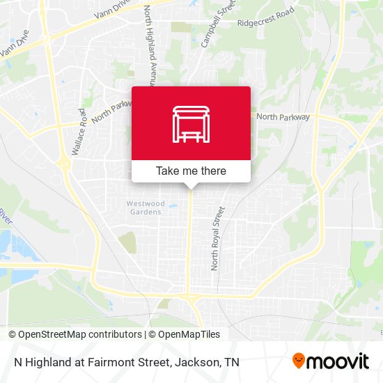 Mapa de N Highland at Fairmont Street
