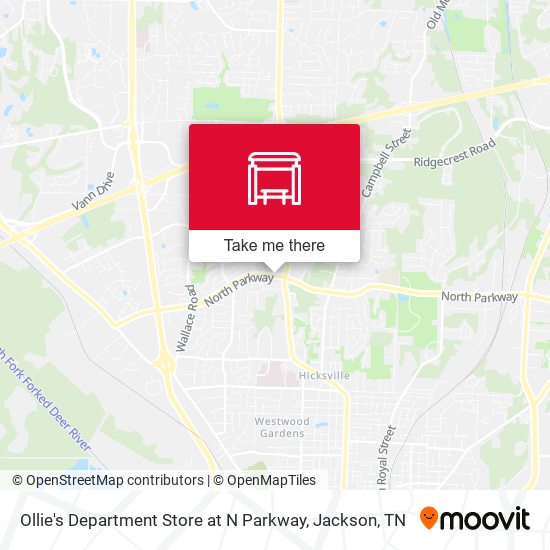 Mapa de Ollie's Department Store at N Parkway