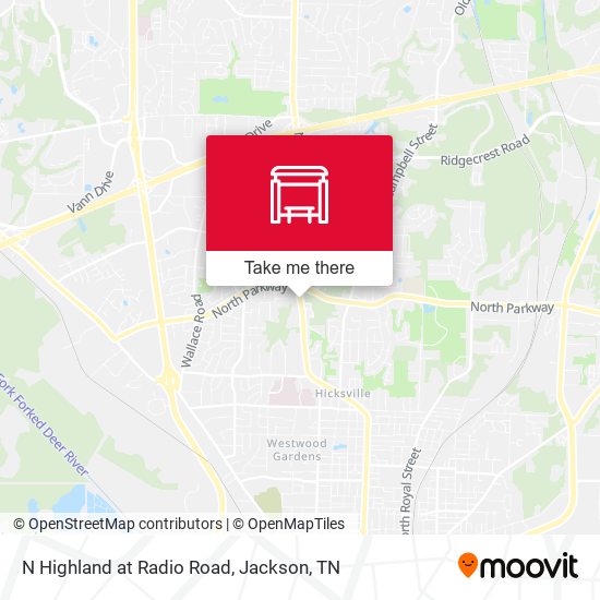 Mapa de N Highland at Radio Road