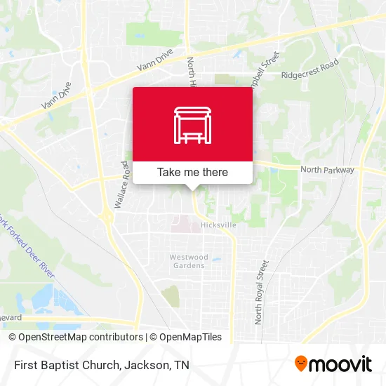 First Baptist Church map