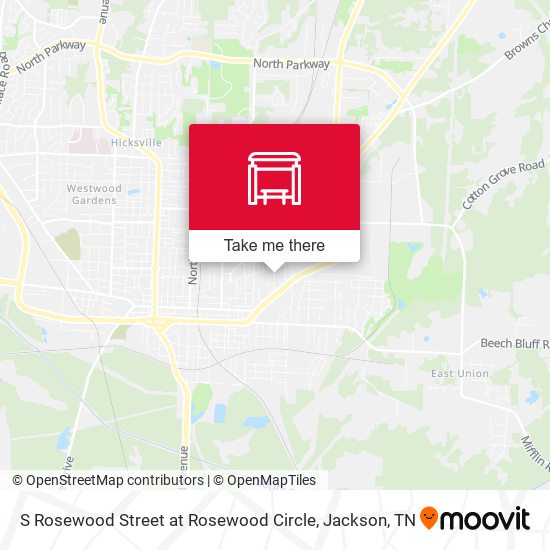 S Rosewood Street at Rosewood Circle map