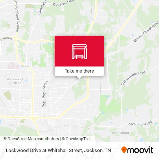 Lockwood Drive at Whitehall Street map