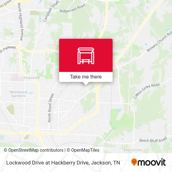 Lockwood Drive at Hackberry Drive map