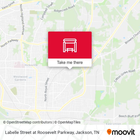 Labelle Street at Roosevelt Parkway map