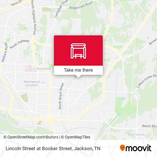 Lincoln Street at Booker Street map