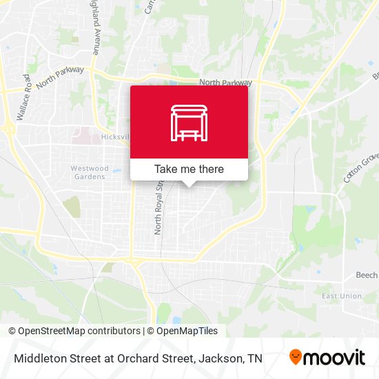 Mapa de Middleton Street at Orchard Street